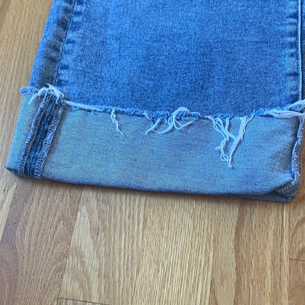 AG SAIGE WIde Leg Crop Blue High Rise Flare Jeans - Picture 8 of 15